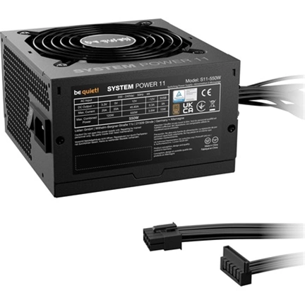 Be Quiet! System Power 11 tápegység 80Plus Bronze, ATX 3.1, PCIe 5.1, 550W