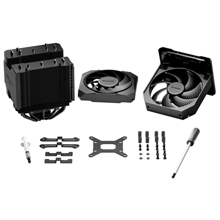 Be quiet! Dark Rock Pro 6 processzorhűtő két Silent Wings 120 és 135mm-es PWM ventilátorral
