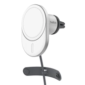 Belkin BoostCharge Pro Wireless autós töltő hivatalos MagSafe töltéssel 15W Qi2 CLA – fehér Belkin BoostCharge Pro Wireless autós töltő hivatalos MagSafe töltéssel 15W Qi2 CLA – fehér