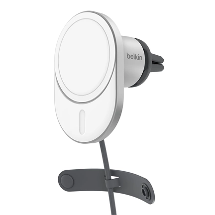 Belkin BoostCharge Pro Wireless autós töltő hivatalos MagSafe töltéssel 15W Qi2 CLA – fehér Belkin BoostCharge Pro Wireless autós töltő hivatalos MagSafe töltéssel 15W Qi2 CLA – fehér
