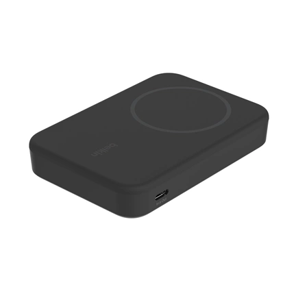 Belkin BoostCharge Pro power bank - mágneses, vezeték nélküli, Qi2, 8000mAh, 15W, állvány, fekete