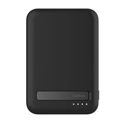 Belkin BoostCharge Pro power bank - mágneses, vezeték nélküli, Qi2, 8000mAh, 15W, állvány, fekete