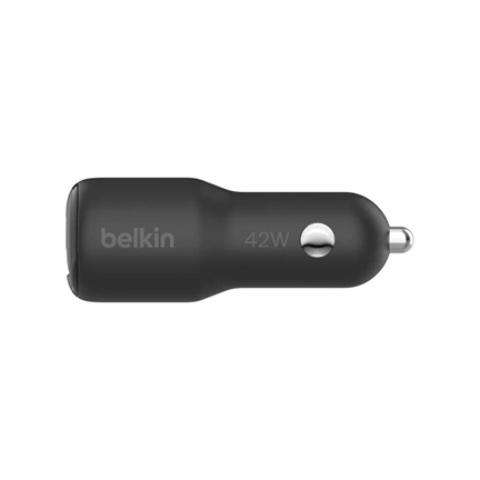 Belkin BoostCharge autós töltő, 30W-os USB-C és 12W-os USB-A port
