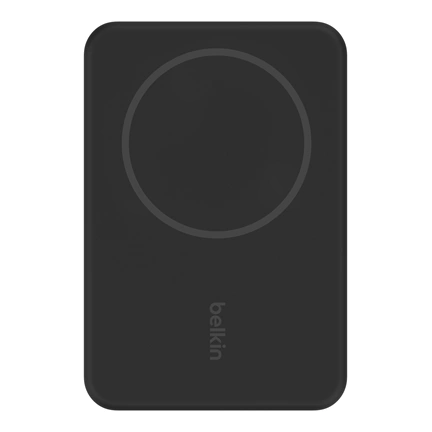 Belkin BoostCharge power bank - mágneses, vezeték nélküli, 5000mAh, állvány, fekete Belkin BoostCharge power bank - mágneses, vezeték nélküli, 5000mAh, állvány, fekete