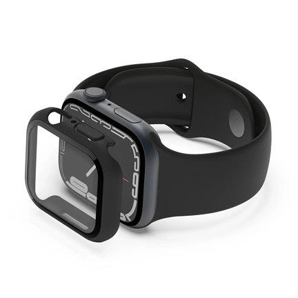 Belkin ScreenForce TemperedCurve 2 in 1 AM kijelzővédő – Series 4-9/SE – 40/41mm – fekete