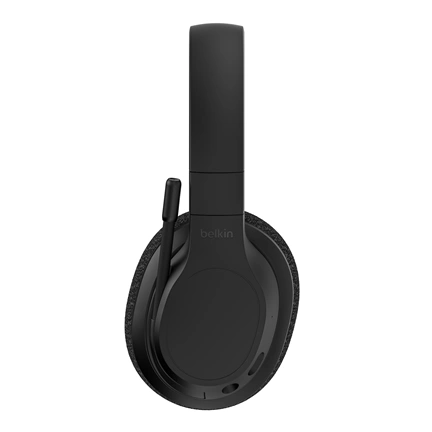 Belkin SoundForm Adapt vezeték nélküli fejhallgató mikrofonnal, Bluetooth, 3,5mm, összecsukható, zajszűrés, fekete Belkin SoundForm Adapt vezeték nélküli fejhallgató mikrofonnal, Bluetooth, 3,5mm, összecsukható, zajszűrés, fekete