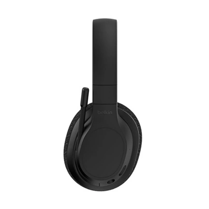 Belkin SoundForm Adapt vezeték nélküli fejhallgató mikrofonnal, Bluetooth, 3,5mm, összecsukható, zajszűrés, fekete
