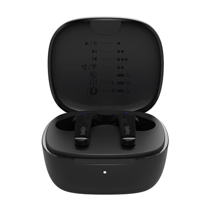 Belkin SoundForm Motion - TWS fülhallgató, IPX5 izzadás- és vízálló, fekete