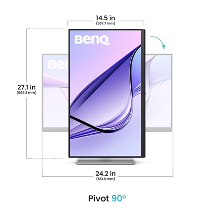 BenQ MA270U Monitor for MacBook Pro and MacBook Air 27" 4K UHD USB-C 90W