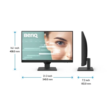 BenQ Monitor 23,8" - GW2490 (IPS, 16:9, 1920x1080, 5ms, 250cd/m2, 100Hz, HDMI, DP, Speaker, VESA)