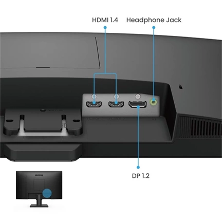 BenQ Monitor 23,8" - GW2490 (IPS, 16:9, 1920x1080, 5ms, 250cd/m2, 100Hz, HDMI, DP, Speaker, VESA)