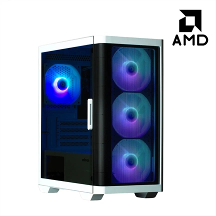 Bluechip AMD AM4 Budget Gamer PC White Edition