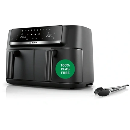 Bosch MAFD440B7 Serie 4 Két fiókos Forrólevegős sütő, 4,5L, 2500W, Fekete