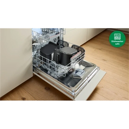 Bosch MAFD440B7 Serie 4 Két fiókos Forrólevegős sütő, 4,5L, 2500W, Fekete