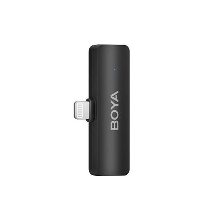 Boya BY-V4D 2,4 GHz-es, négycsatornás vezeték nélküli mikrofon Lightning csatlakozóval