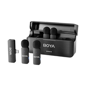 Boya BY-V4U - 2,4 GHz-es, négycsatornás vezeték nélküli mikrofon USB-C csatlakozóval