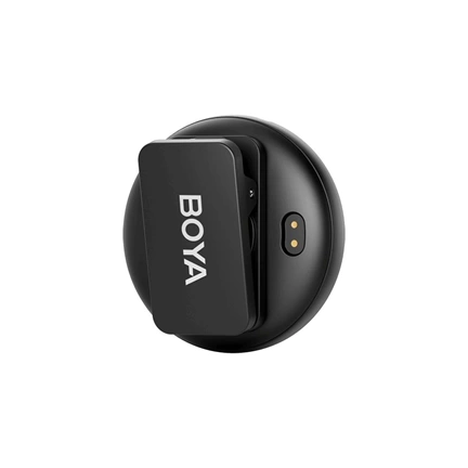Boya Omic-D 2.4GHz Ultrakompakt vezetéknélküli szett (iOS 1+2 Töltődoboz) Fekete
