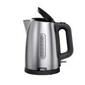 Braun WK1500BK vízforraló, rozsdamentes acél, fekete