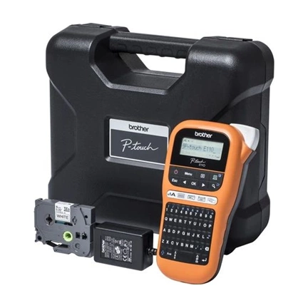 Brother PT-E110VP Címkenyomtató Orange/Black