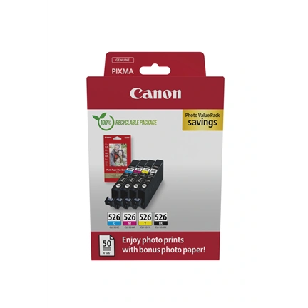 CANON CLI-526 C/M/Y/BK Photo Value