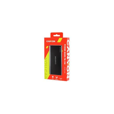 CANYON PB-108 Micro-USB/Lightning 10000mAh - fekete