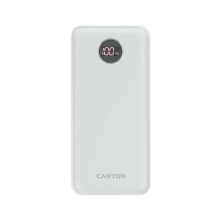 CANYON PB-2002 Power Bank 20000mAh PD/QC fehér