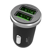 CAR CHARGER Silicon Power CC102P  - 2.1A (10.5W) DUAL USB, Fekete