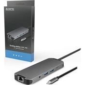 CHIEFTEC 9-in-1 USB-C Docking Station aluminium / plastic