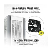 CORSAIR 7000D AIRFLOW Full Tower ATX PC Case - White