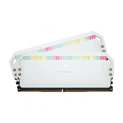 CORSAIR Dominator Platinum RGB DDR5 6200MHz CL36 32GB Kit2 White