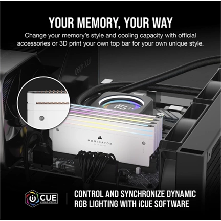 CORSAIR Dominator Titanium RGB DDR5 6000MHz CL30 3