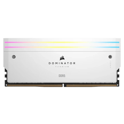 CORSAIR Dominator Titanium RGB DDR5 6000MHz CL36 64GB Kit4 Intel XMP White