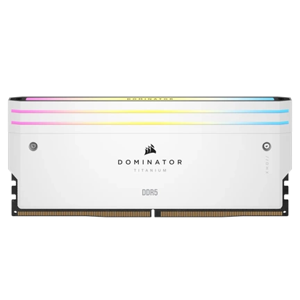 CORSAIR Dominator Titanium RGB DDR5 6000MHz CL36 64GB Kit4 Intel XMP White