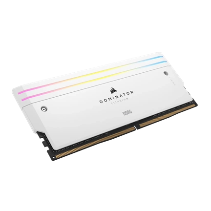 CORSAIR Dominator Titanium RGB DDR5 6000MHz CL36 64GB Kit4 Intel XMP White