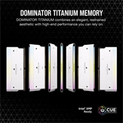 CORSAIR Dominator Titanium RGB DDR5 6000MHz CL36 64GB Kit4 Intel XMP White