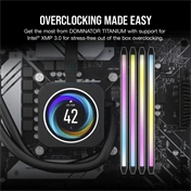 CORSAIR Dominator Titanium RGB DDR5 6000MHz CL36 64GB Kit4 Intel XMP White
