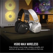 CORSAIR HS80 Max Wireless Gaming Headset - White
