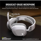 CORSAIR HS80 Max Wireless Gaming Headset - White