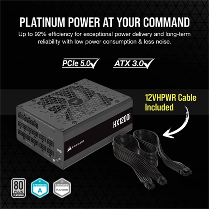 CORSAIR HX1200i ATX3.0 PCIe5.0 80 Plus Platinum