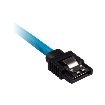CORSAIR Premium Sleeved SATA 6Gbps 30cm Cable — Blue