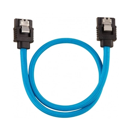 CORSAIR Premium Sleeved SATA 6Gbps 30cm Cable — Blue
