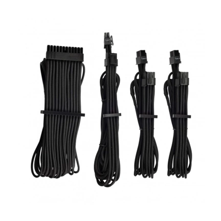 CORSAIR Premium individually sleeved starter kit (Type 4, Generation 4) - Black