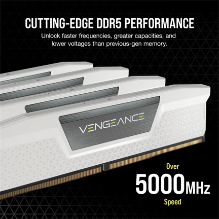 CORSAIR Vengeance DDR5 5600MHz CL40 32GB Kit2 White