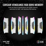 CORSAIR Vengeance RGB DDR5 5200MHz CL40 64GB Kit2 White