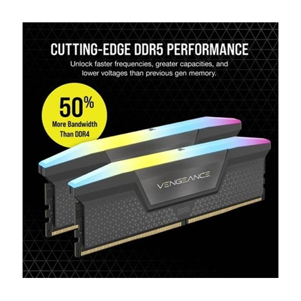 CORSAIR Vengeance RGB DDR5 5600MHz CL40 96GB Kit2 (2x48GB)