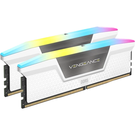CORSAIR Vengeance RGB DDR5 6000MHz CL30 32GB Kit2 White