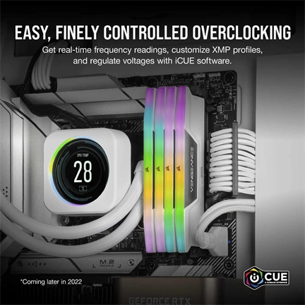 CORSAIR Vengeance RGB DDR5 6000MHz CL30 32GB Kit2 White