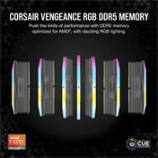 CORSAIR Vengeance RGB DDR5 6000MHz CL30 64GB Kit2 AMD Expo