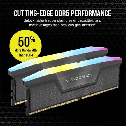 CORSAIR Vengeance RGB DDR5 6000MHz CL30 64GB Kit2 AMD Expo