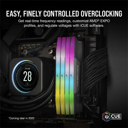 CORSAIR Vengeance RGB DDR5 6000MHz CL30 64GB Kit2 AMD Expo